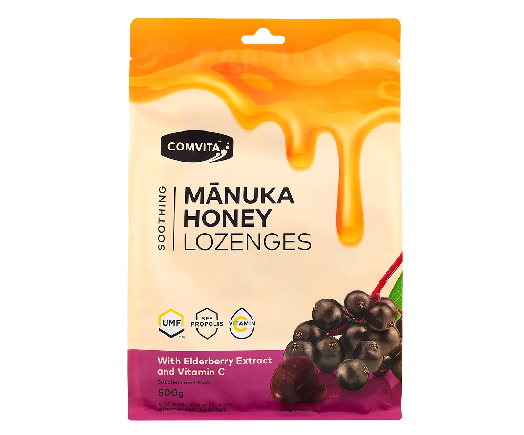 UMF™ 10+ Manuka Honey Lozenges (Elderberry) 500g